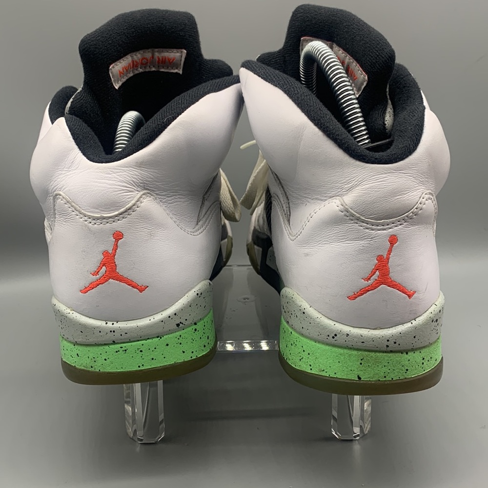NIKE AIR JORDAN 5 V RETRO POISON GREEN PRO STARS SIZE 9 - Picture 4 of 7